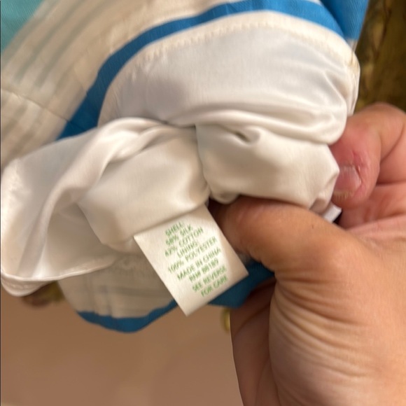 Lilly Pulitzer silk blend Striped Sleeveless Dress with bow detail - Picture 4 of 6